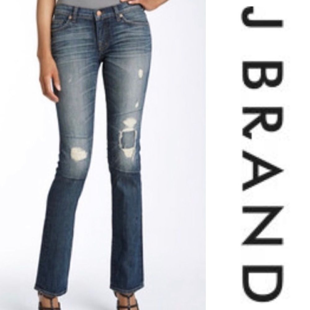 ‎J Brand Pencil Leg Distressed Jeans Size 26